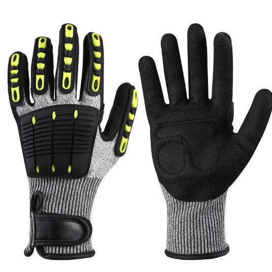 Custom Level 5 Cut Impact Resistant Work Gloves